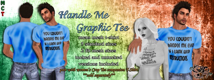 {Ms. B. Designs} Handle Me Graphic Tee Boxed