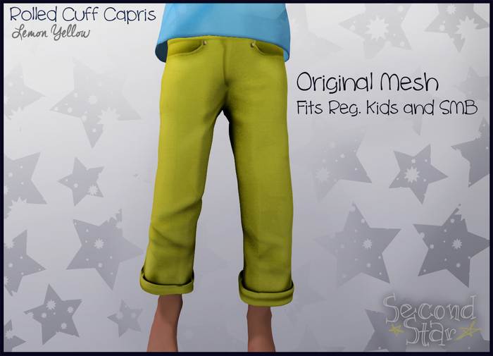 Rolled Cuff Capris - 