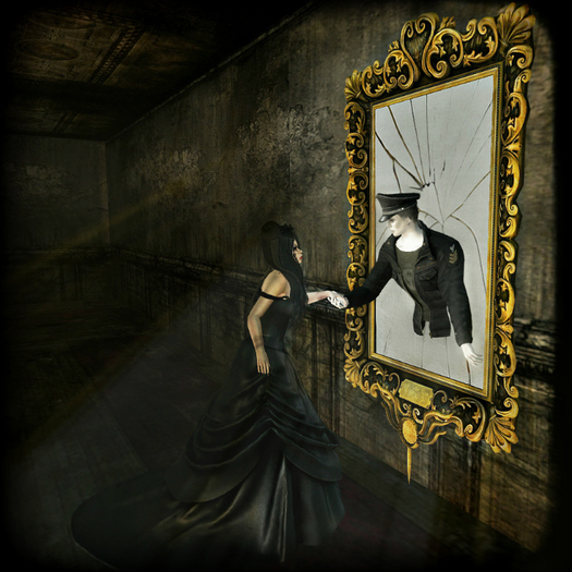 Ghost 1, Couple Pose Set With Mesh Mirrow Box