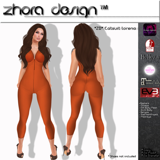 *ZD* Catsuit Lorena - Orange