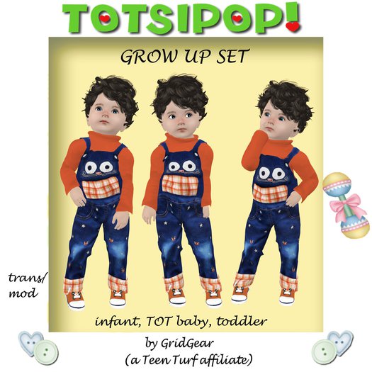 TOTSIPOP! Set Of Three Star Overall