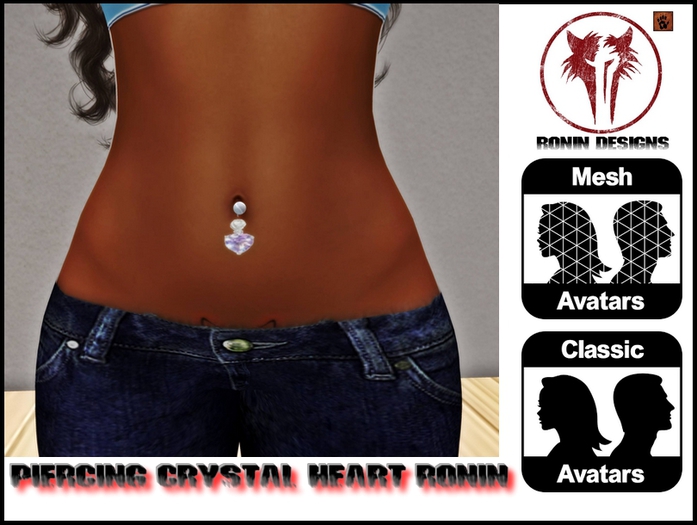 Piercing - Crystal Heart