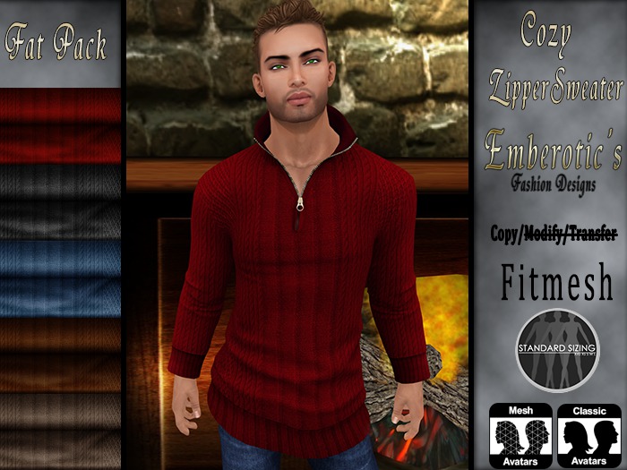 EFD-Cozy ZIpper Sweater Fat Pack