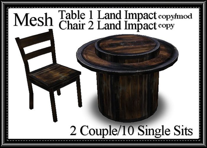 ONYX - MESH TABLE AND CHAIRS WOOD