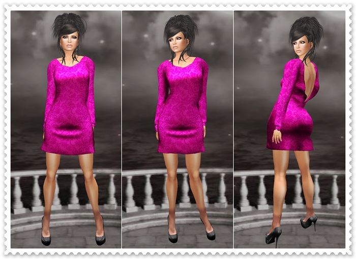 Mesh Mini Dress Mandy Margenta