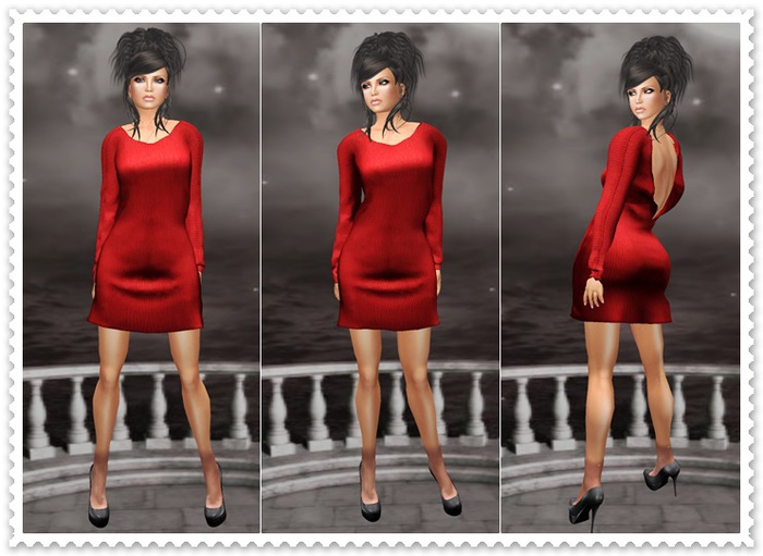 Mesh Mini Dress Mandy Red