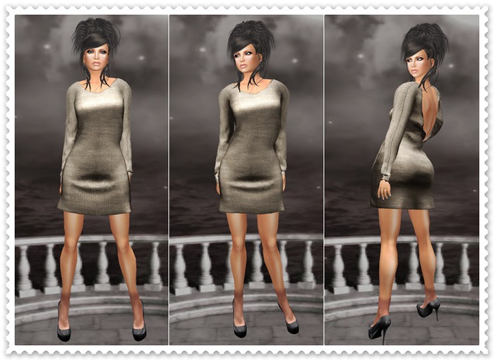 Mesh Mini Dress Mandy Lightbrown