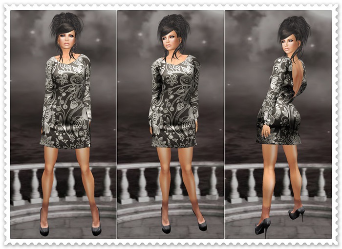 Mesh Mini Dress Mandy Darkbrown