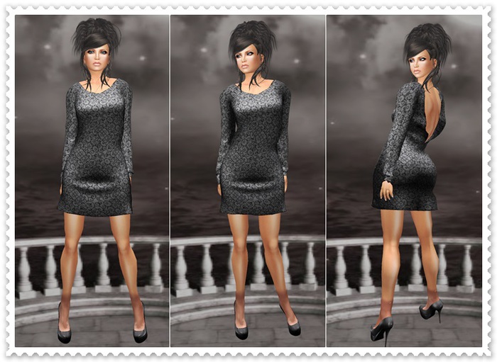 Mesh Mini Dress Mandy Black