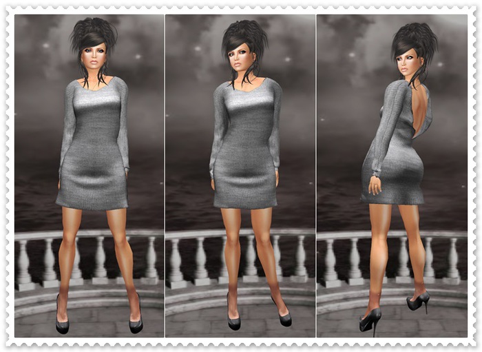 Mesh Mini Dress Mandy Grey