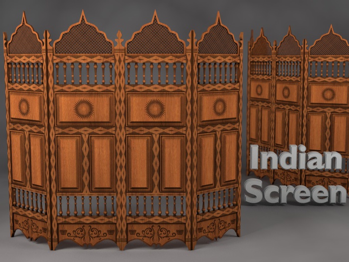 MADRAS Indian Wooden Dressing/split screen Updated