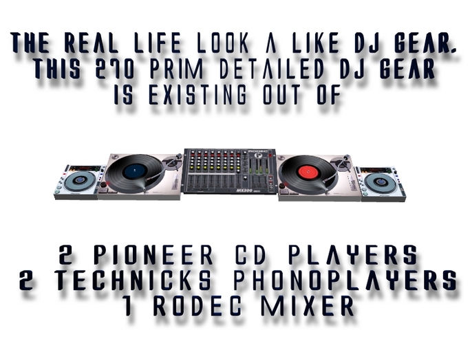 DJ BOOTH 270 PRIM DETAIL