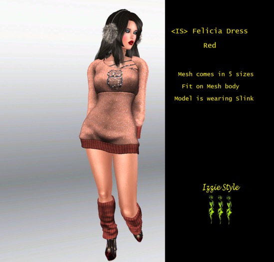 <IS> Felicia Dress  Red