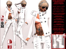 **GUILHERMINA WHITE VERSION ROCKER STYLE COMPLET OUTFIT **