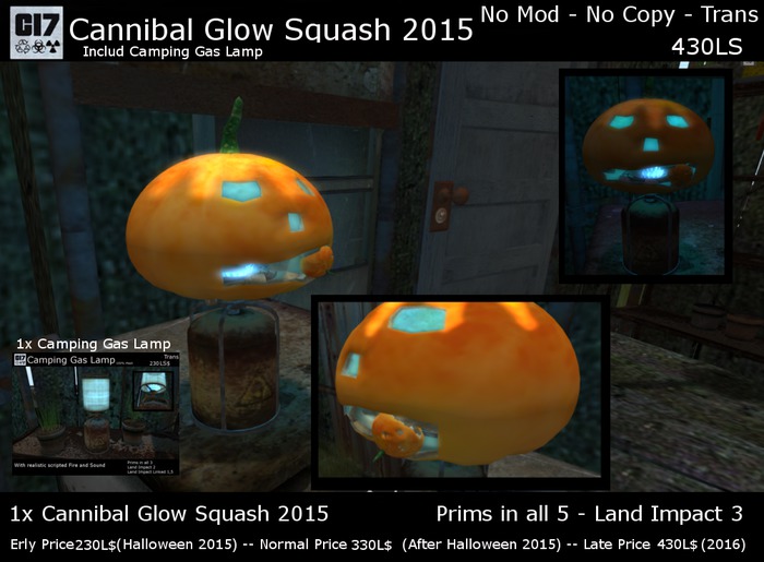 C17: Cannibal Glow Squash 2015 halloween