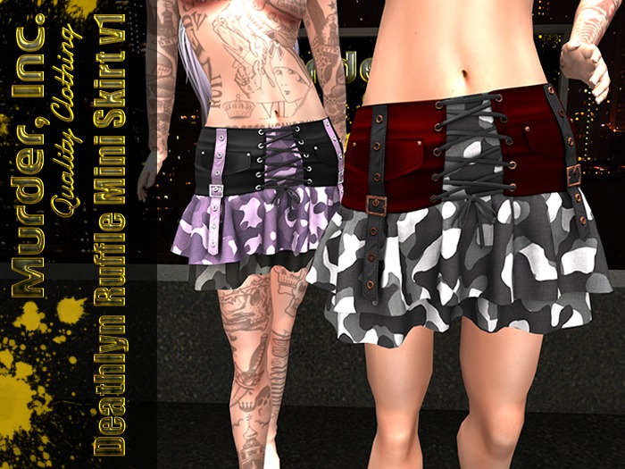 Deathlyn Ruffle Mini Skirt V1