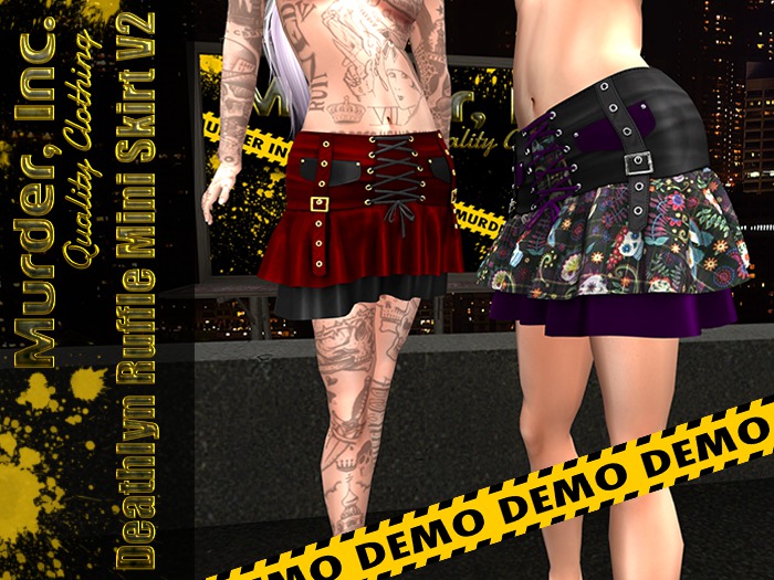 Deathlyn Ruffle Mini Skirt V2 [DEMO]