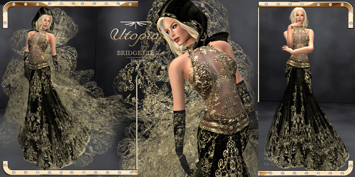 Utopia Bridgette black - Appliers Included!