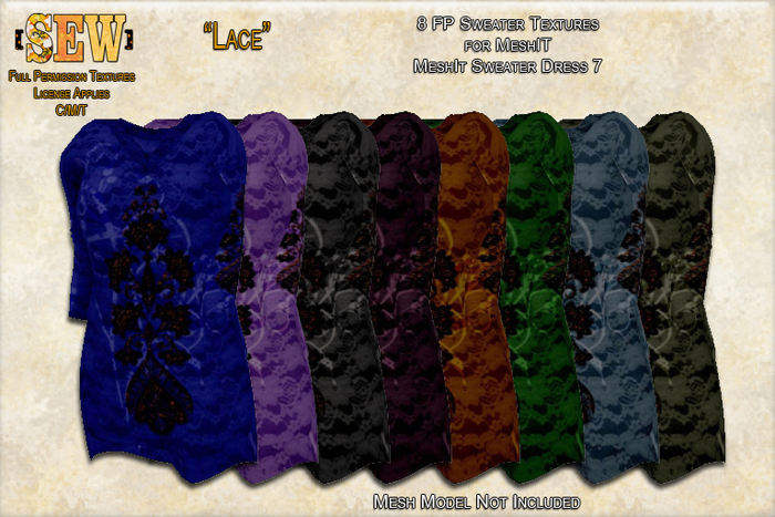 [SEW] FP Tex MeshIt Sweater Dress 7 Lace