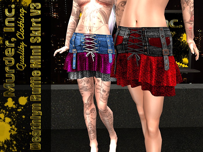 Deathlyn Ruffle Mini Skirt V3