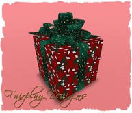 ~FDA~Festive Candy Cane Christmas Gift Box~