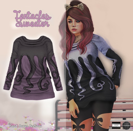 Tentacles Sweater "" (mesh) - even.flow