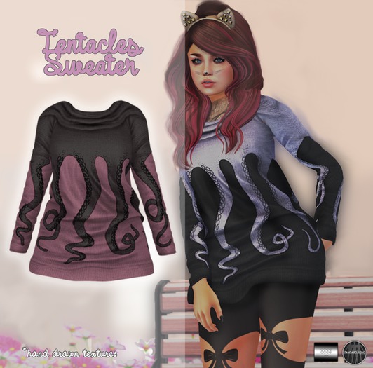 Tentacles Sweater "" (mesh) - even.flow