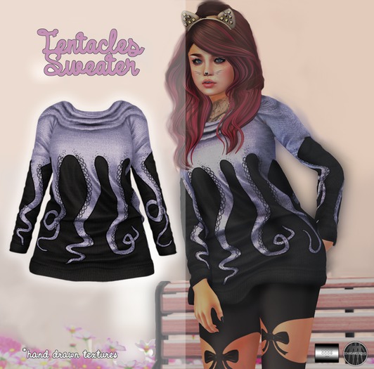 Tentacles Sweater "" (mesh) - even.flow