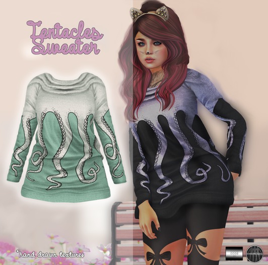 Tentacles Sweater "" (mesh) - even.flow