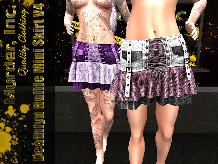 Deathlyn Ruffle Mini Skirt V4