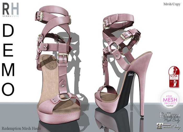 !Rebel Hope - Redemption Mesh Heels DEMO