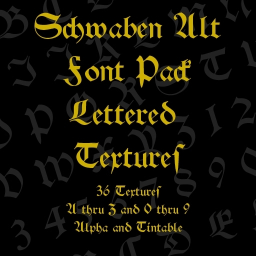 *CTD* Schwaben Alt Font Pack