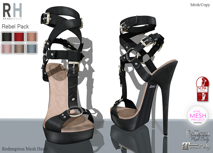 !Rebel Hope - Redemption Mesh Heels Rebel Pack