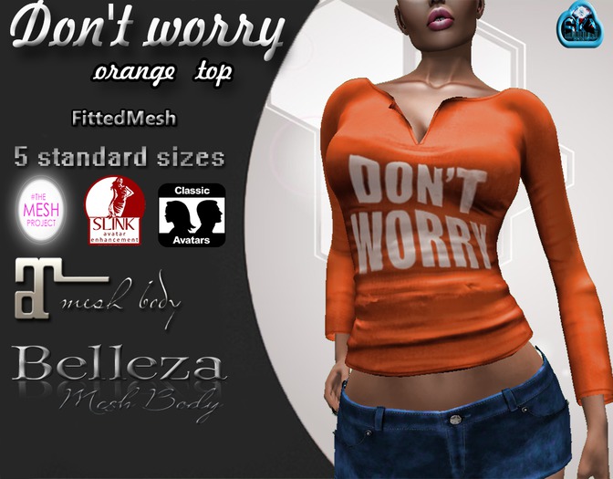 ~Orange~:::Don't Worry Slim Top::::