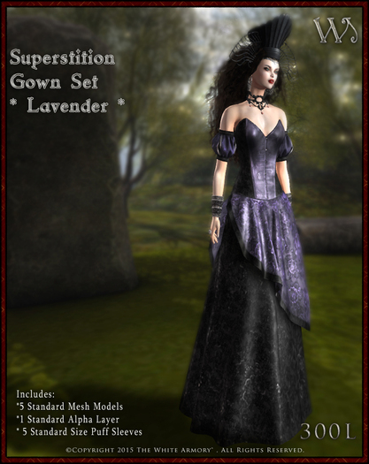 !!TWA!! Superstition Gown Set-Lavender