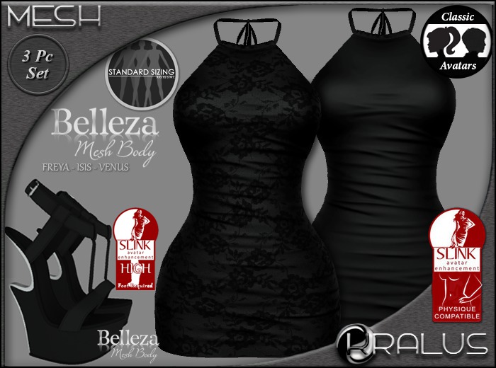 ::KRALUS:: Mesh : Vixen : Black 