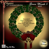 C&F Green Fir Christmas Wreath 5 - 10 LI