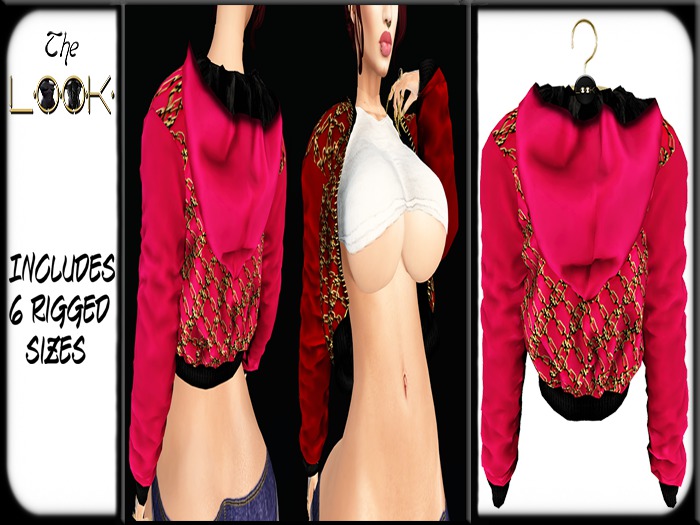 ! [L] ! Chain Gang Jacket Pink