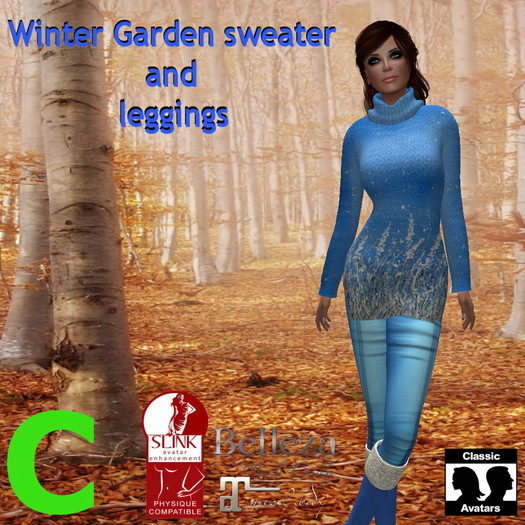 (SM)_Winter garden fall sweater set