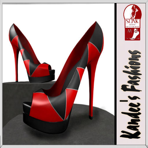 Mystique Red Shoes Slink MidFeet