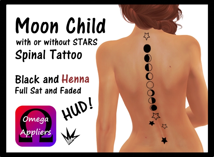TATTOO - MOON CHILD - OMEGA APPLIER
