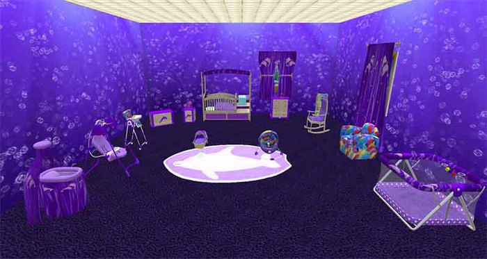 Purple Dolphin Nursery (packaged)
