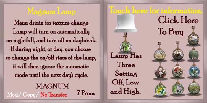 Menu drivin Large Lamp