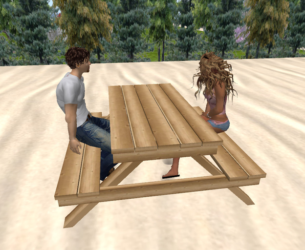Picnic Table with Poses