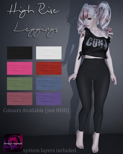 Mute. High Rise Leggings - Black