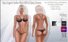 LSR - Sexy Lingerie Azahar Black MB & Classic Avatars