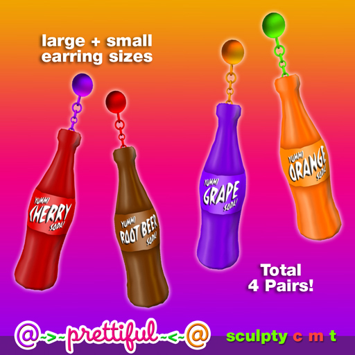 @~>~ PrettiFuL ~<~@ Earrings [ soda ]