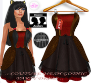 .: COUTURE MESH GOTHIC PARTY DRESS :.KM 2