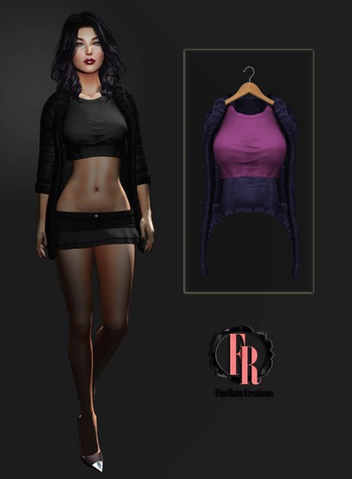:: FineRain creations.:Renee Top&Jacket Blue&Pink