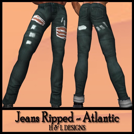 HD Jeans Ripped - Atlantic (Boxed) 3